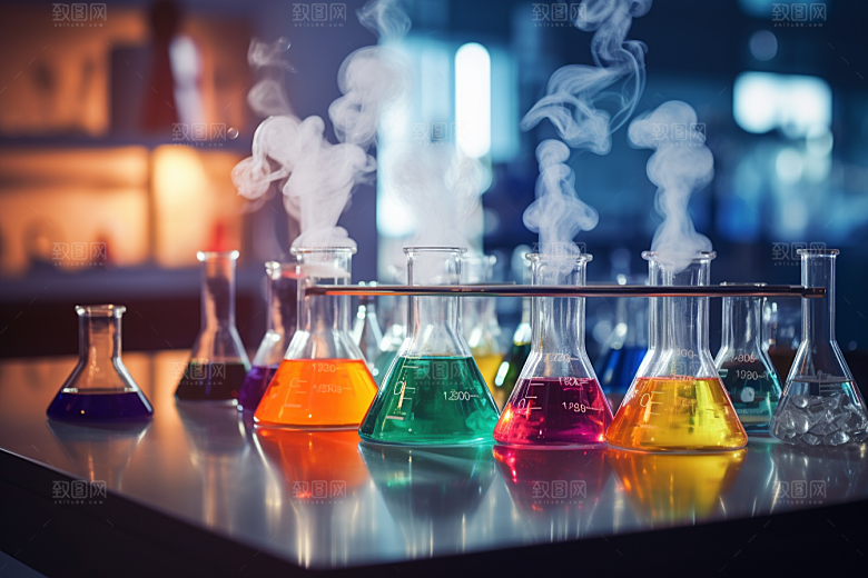 化学实验室理科科学摄影图