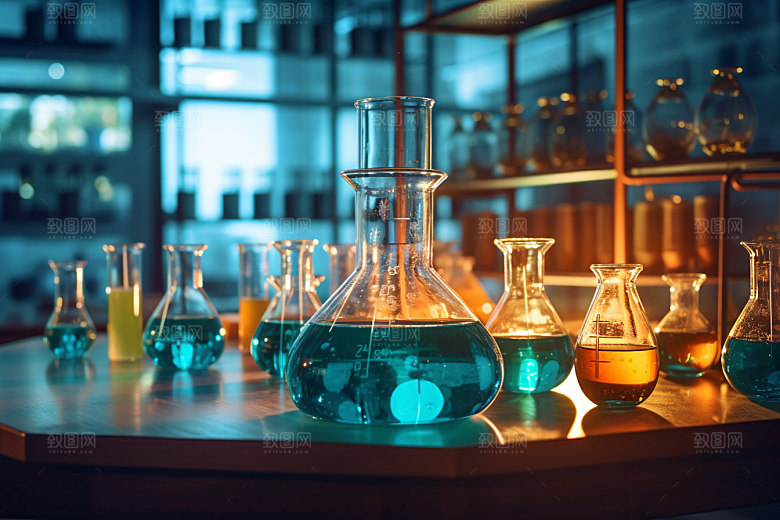 化学实验室教学楼科学摄影图