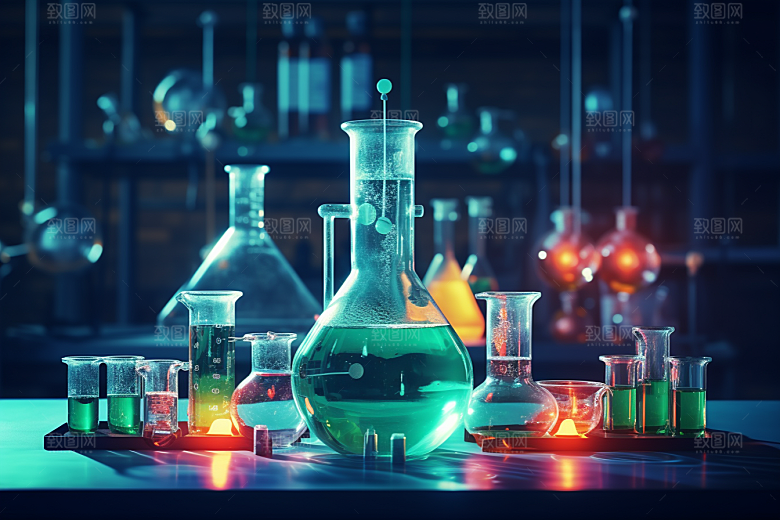 化学实验室理科科学摄影图