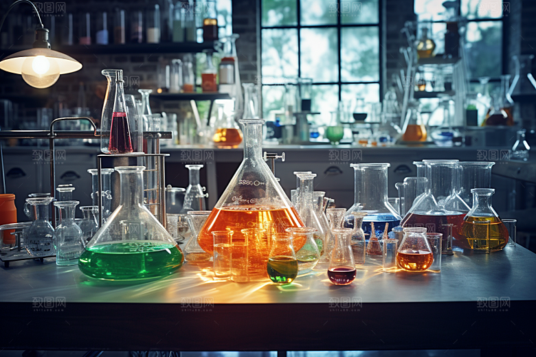 化学实验室科学科研摄影图