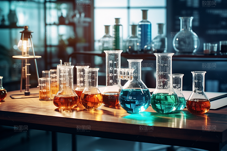 化学实验室科学科研摄影图