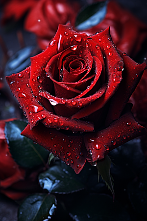 玫瑰唯美化妆品典雅情人节摄影图