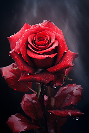 玫瑰唯美化妆品典雅高贵摄影图