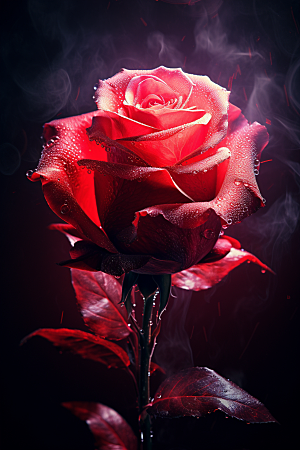 玫瑰唯美化妆品高贵高清摄影图