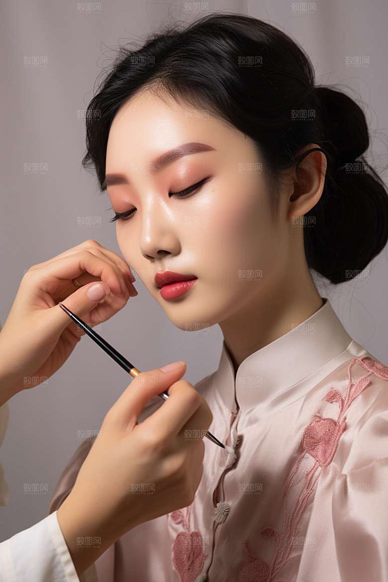 化妆人物化妆师艺术肖像