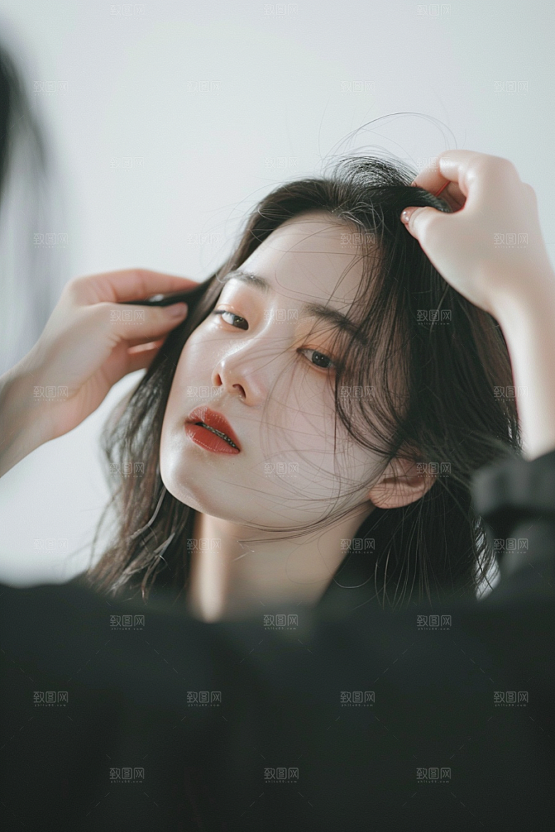 化妆人物美女彩妆肖像