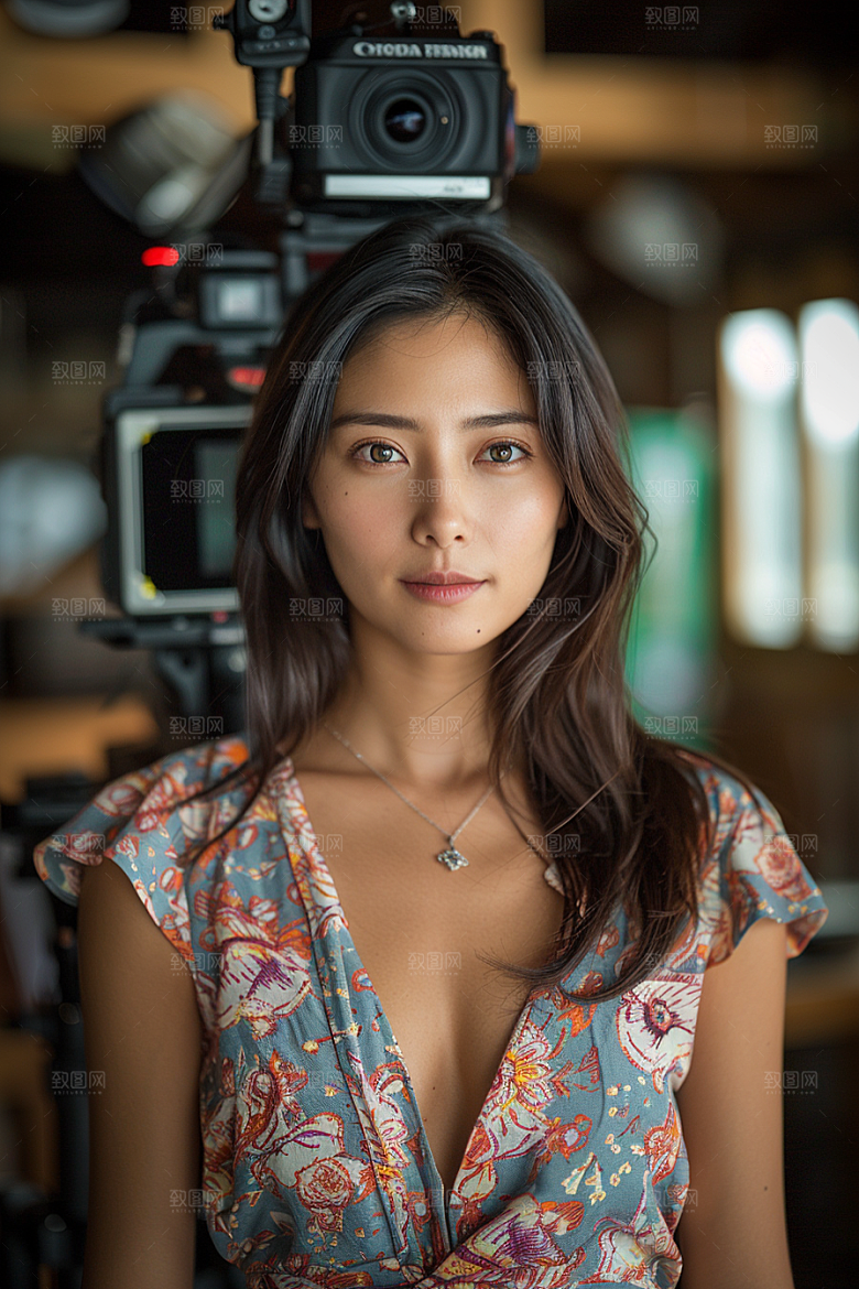 化妆人物美妆化妆师肖像