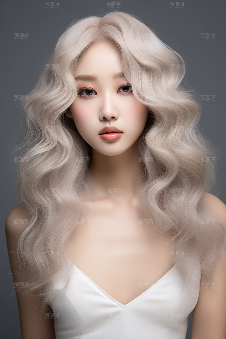 化妆人物美女化妆师肖像