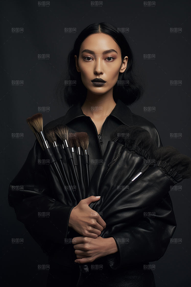化妆人物美妆美女肖像