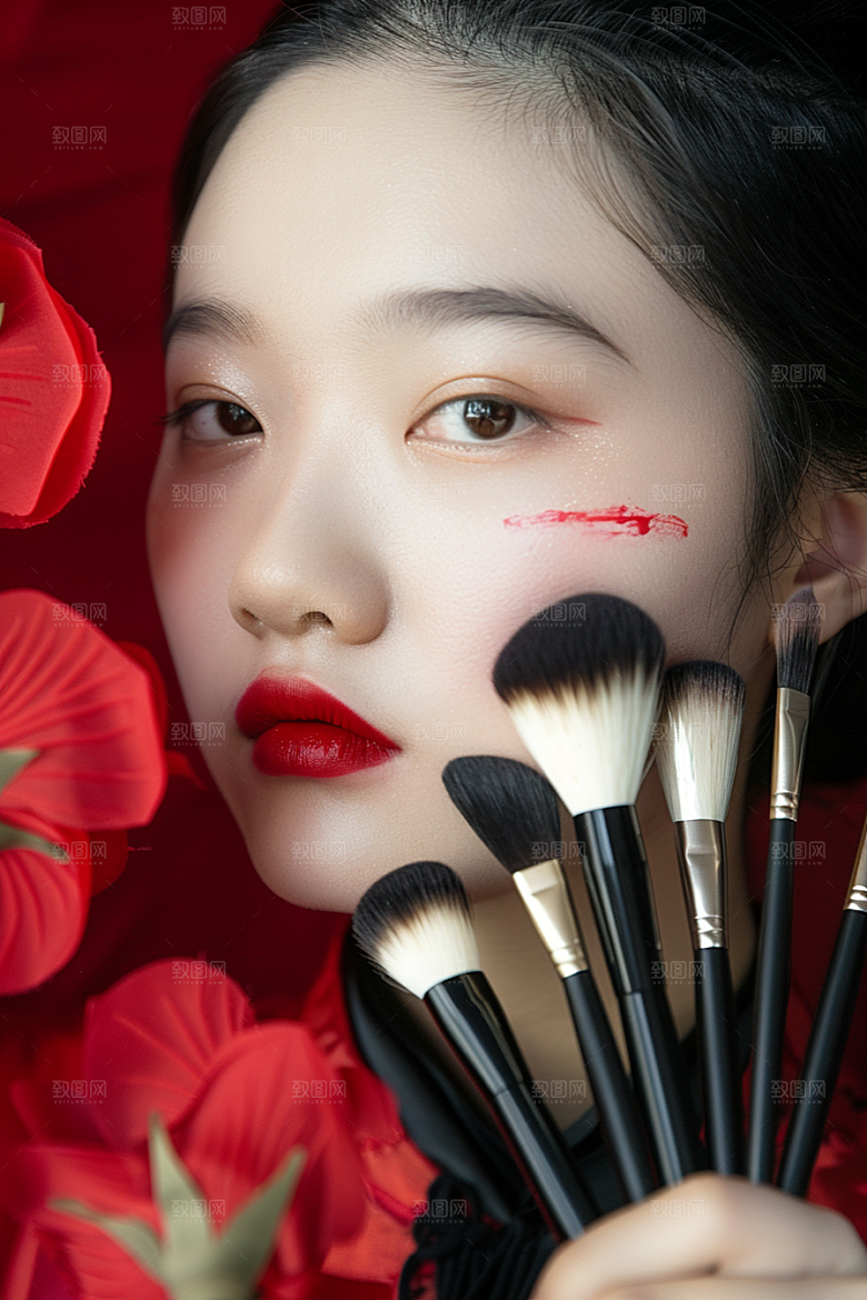 化妆人物美妆妆造肖像