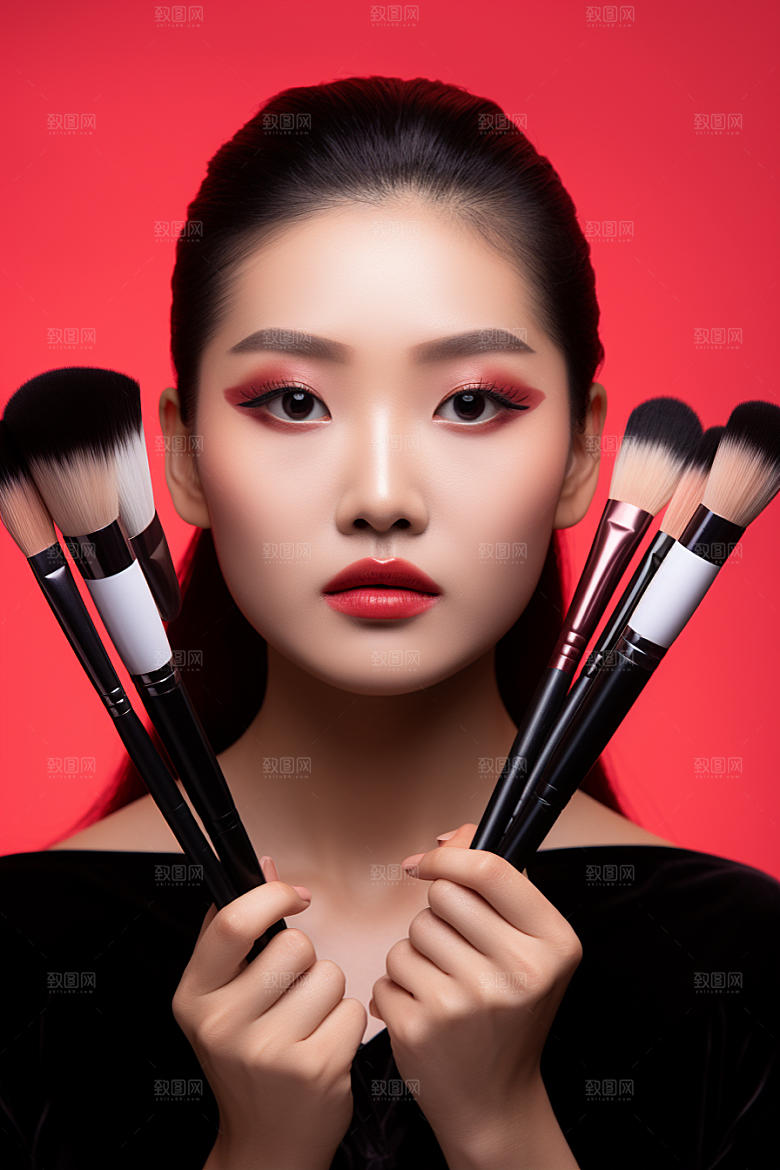 化妆人物造型师美妆肖像