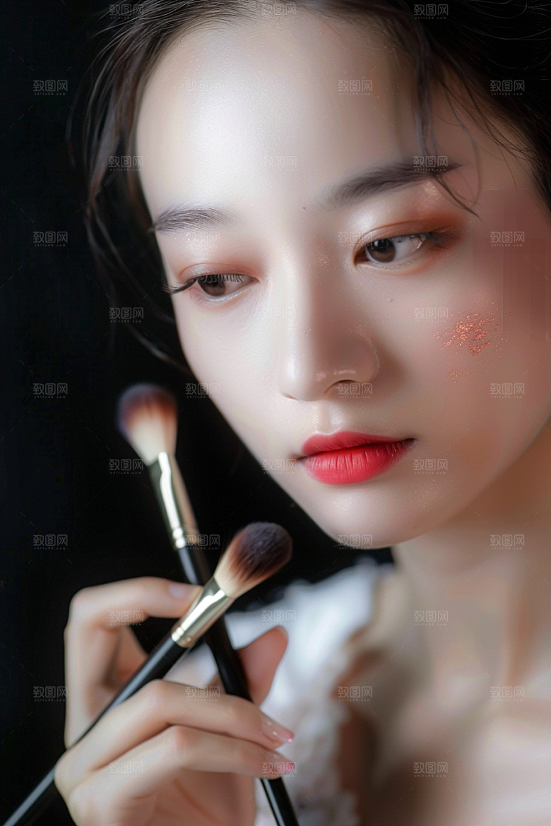 化妆人物妆造造型师肖像