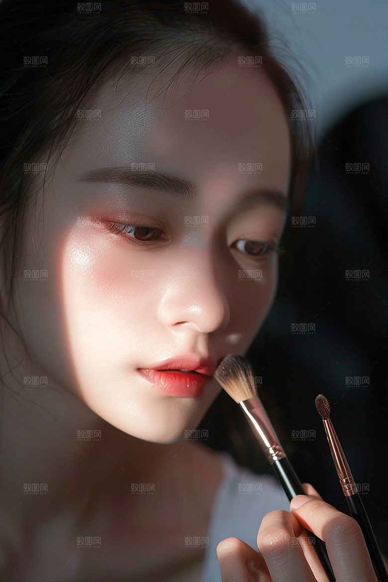 化妆人物艺术造型师肖像