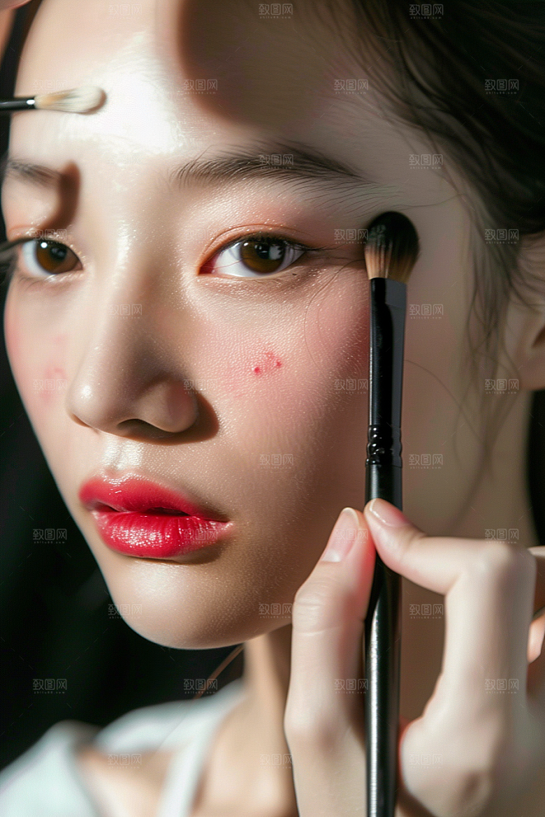化妆人物彩妆美女肖像