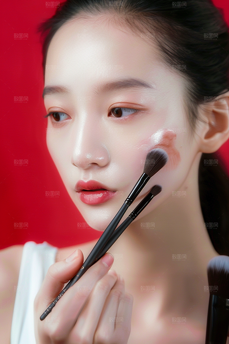 化妆人物美女妆容肖像