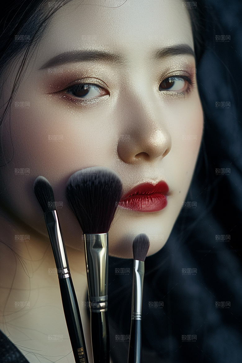化妆人物美妆改造肖像