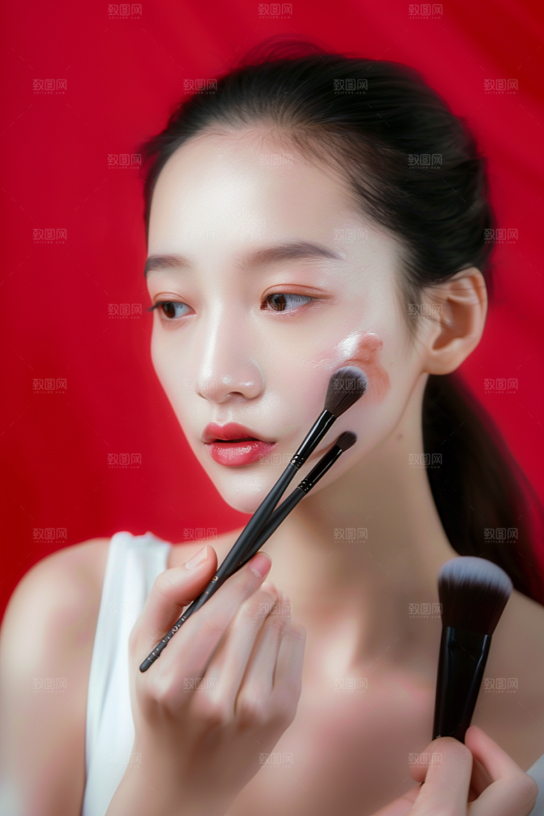 化妆人物彩妆妆造肖像
