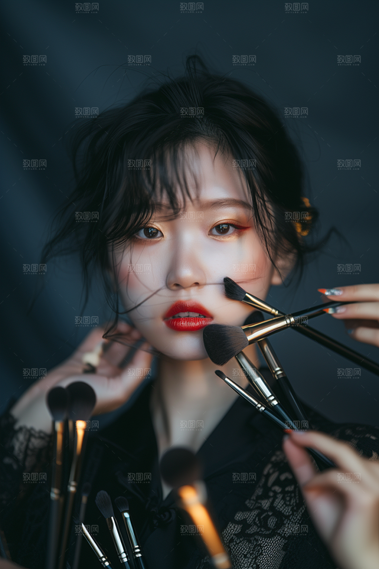 化妆人物艺术美女肖像