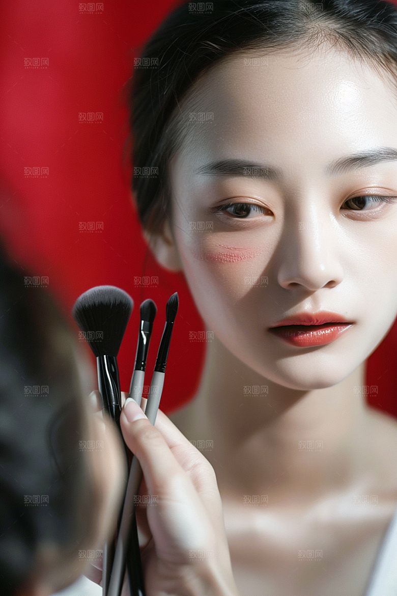 化妆人物妆容改造肖像
