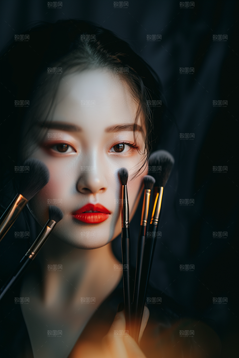 化妆人物造型师妆容肖像