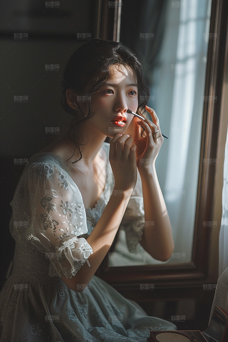 化妆人物妆容美女肖像