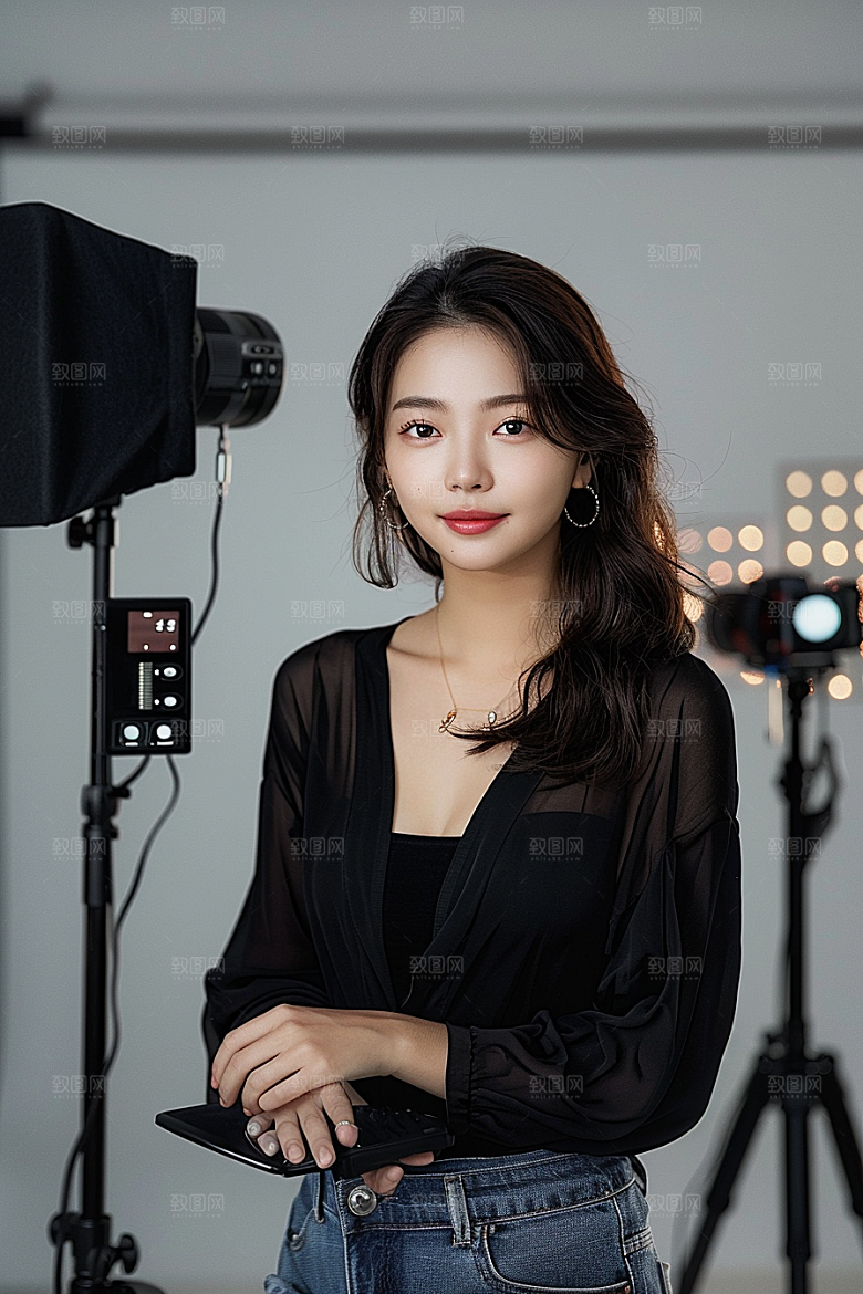 化妆人物造型师美女肖像