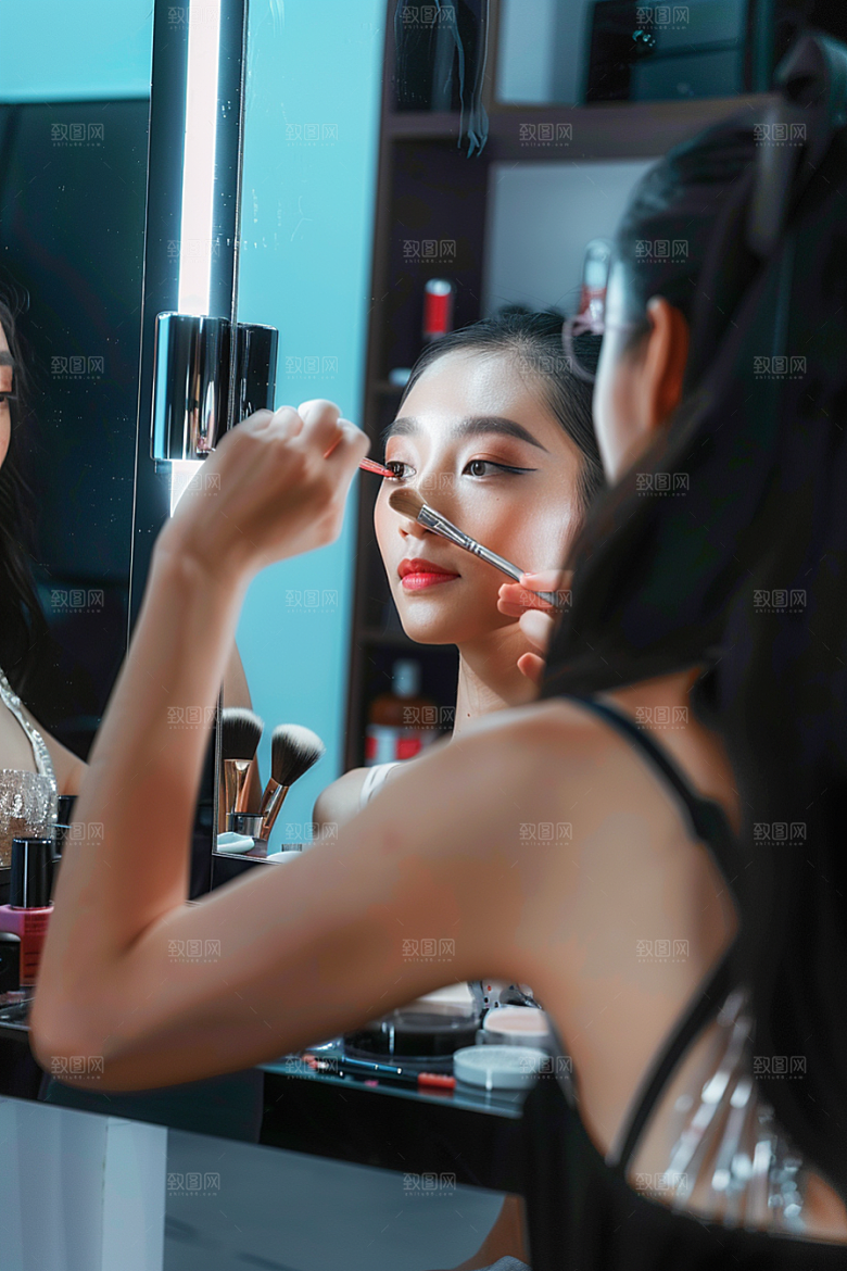 化妆人物美女妆感肖像