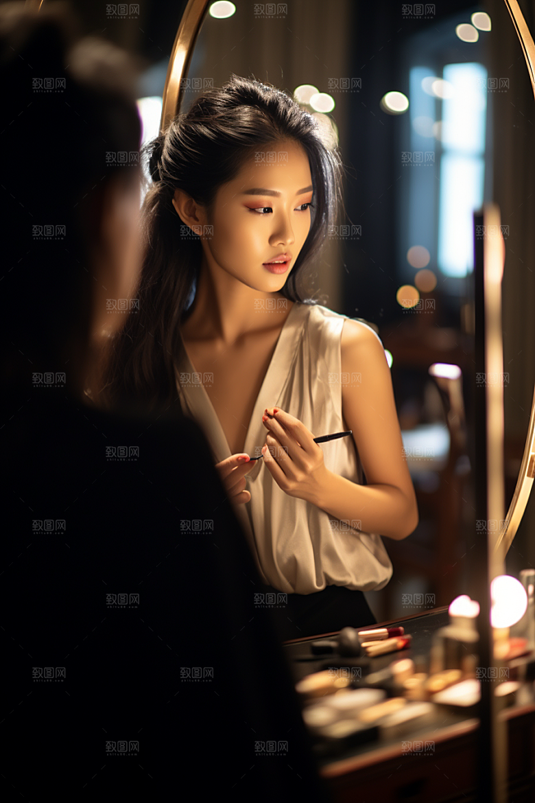 化妆人物化妆师彩妆肖像