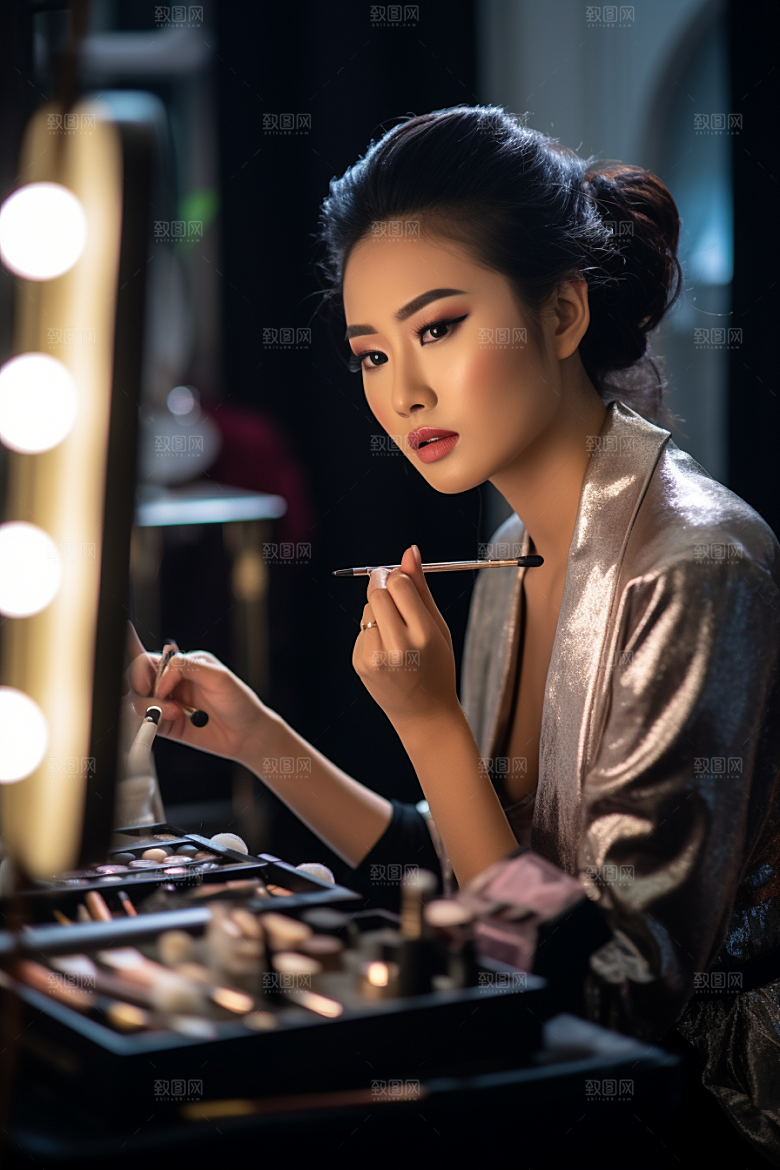 化妆人物美妆改造肖像