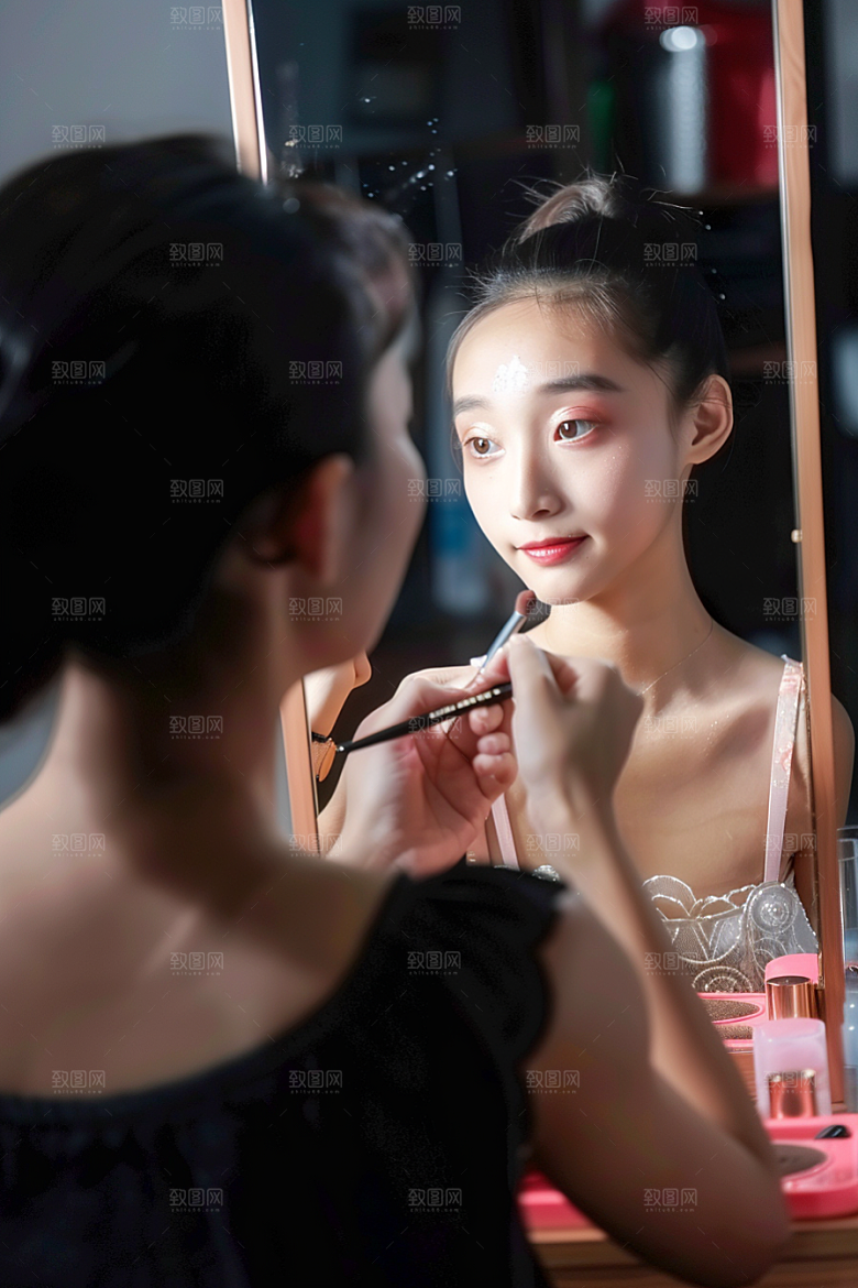 化妆人物化妆师妆造肖像