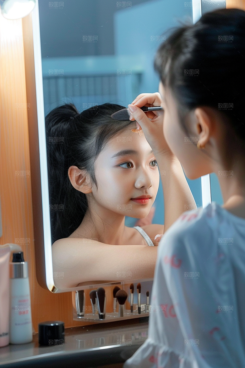 化妆人物美妆彩妆肖像