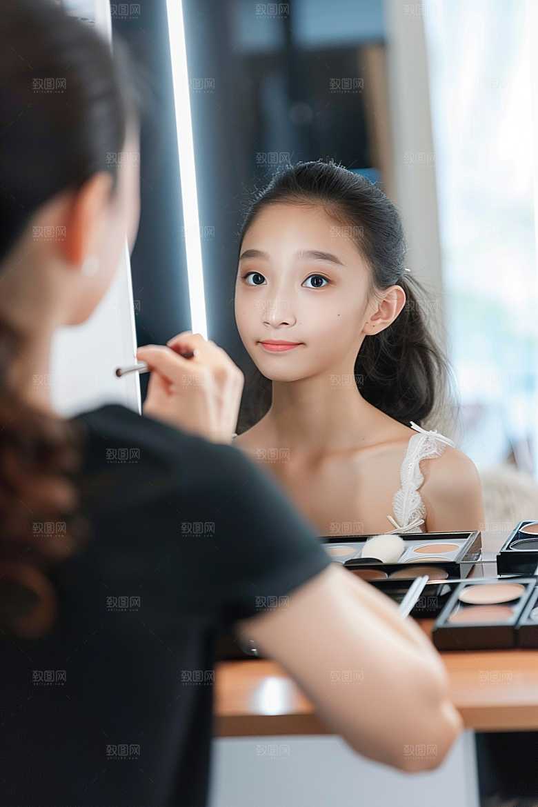 化妆人物化妆师妆容肖像