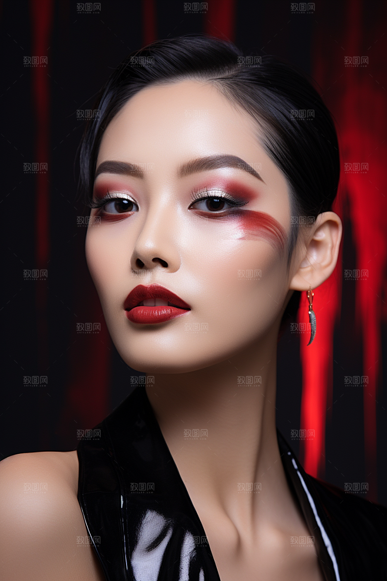 化妆人物改造美女肖像