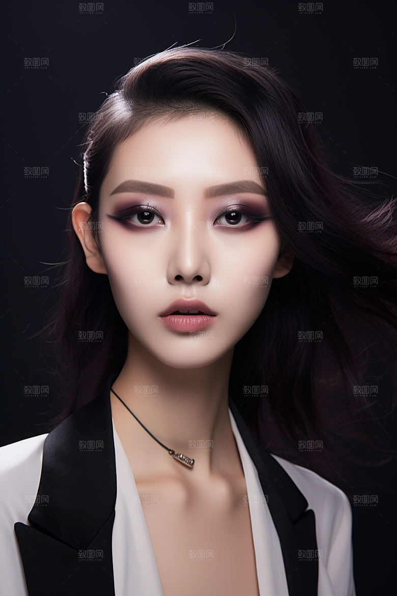 化妆人物造型师美妆肖像
