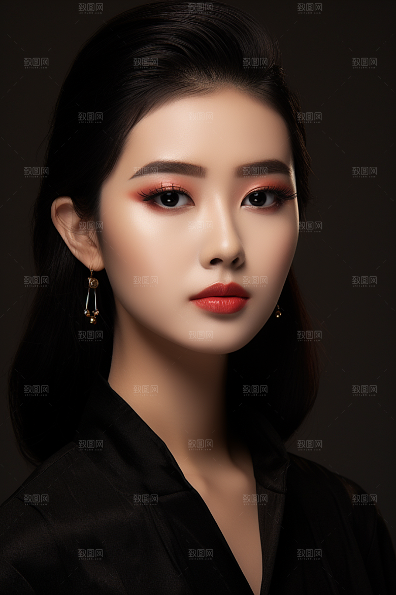 化妆人物妆感彩妆肖像