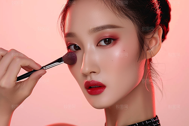 化妆人物彩妆化妆师肖像