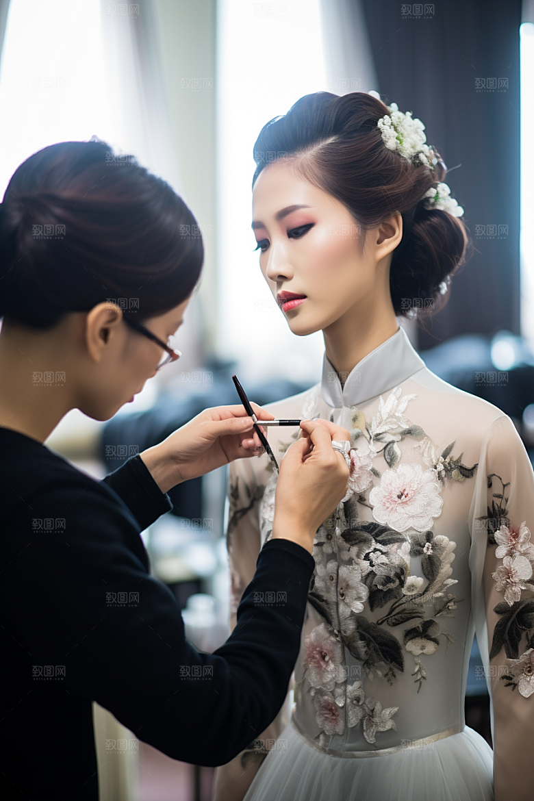 化妆人物改造美女肖像