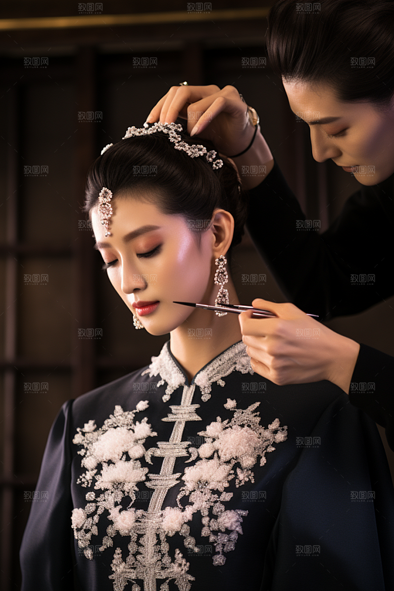 化妆人物造型师化妆师肖像