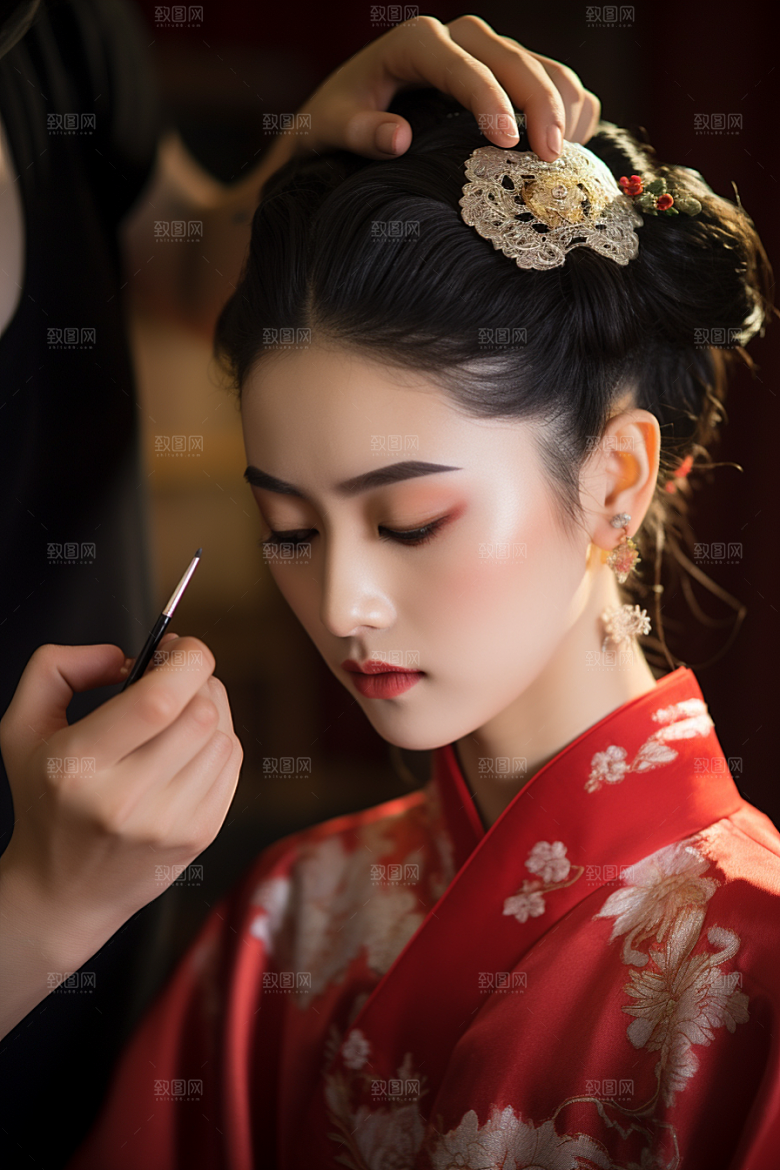 化妆人物美妆彩妆肖像