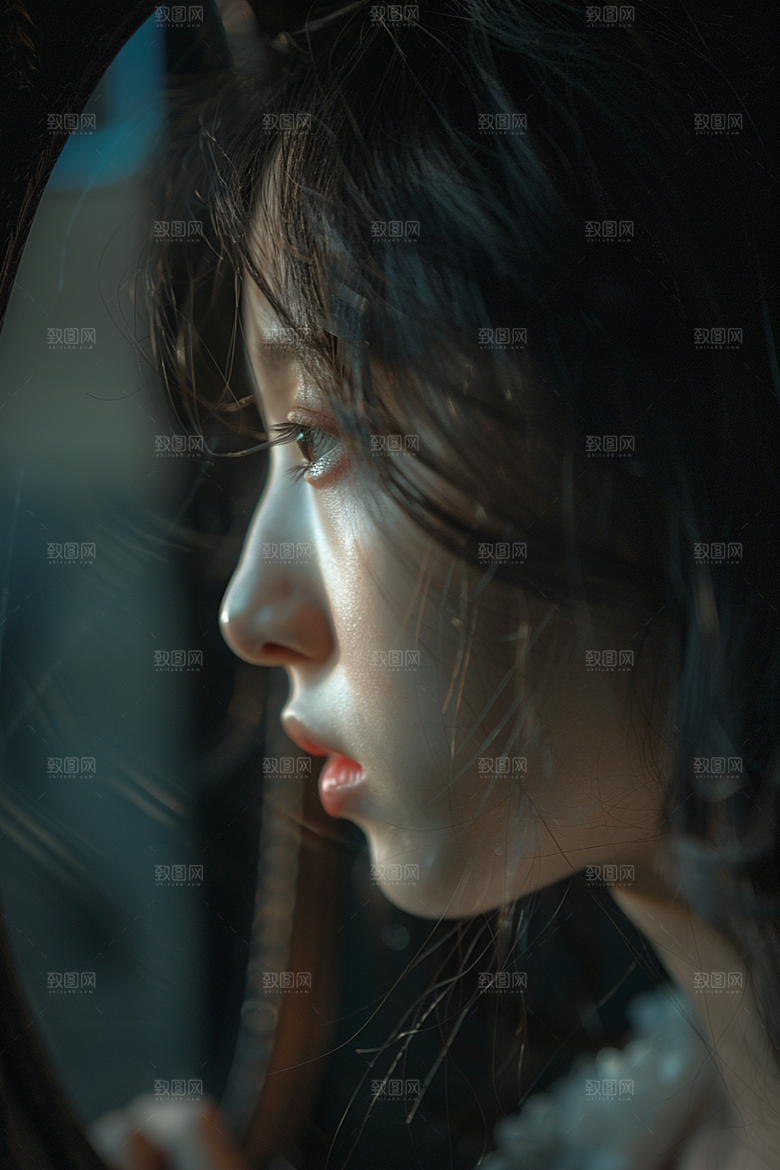化妆人物美妆美女肖像