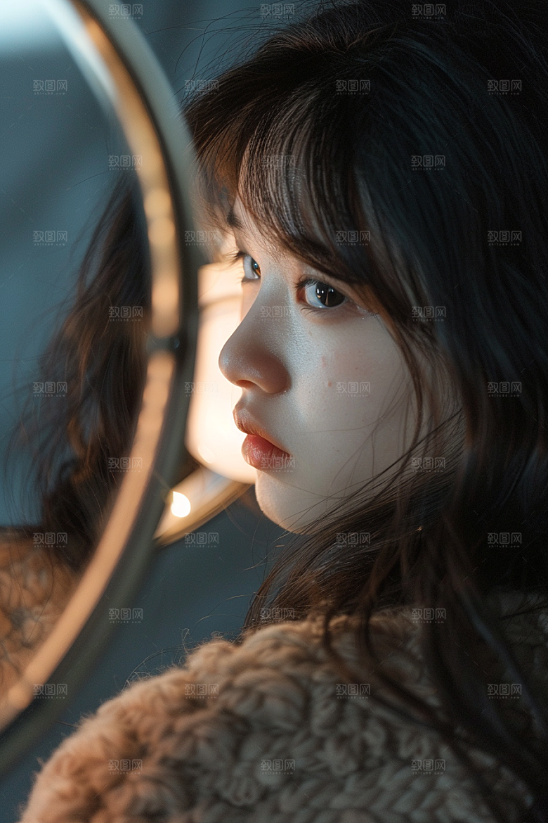 化妆人物美女改造肖像