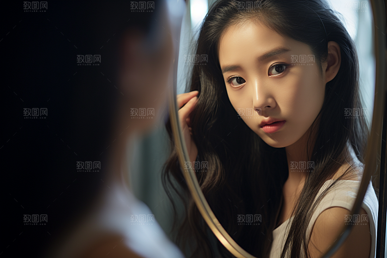 化妆人物美妆彩妆肖像