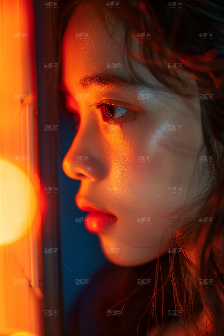 化妆人物美女妆容肖像