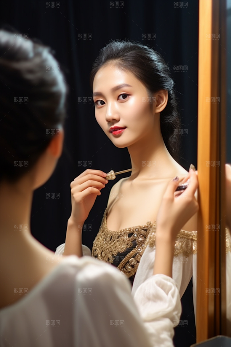 化妆人物妆容造型师肖像