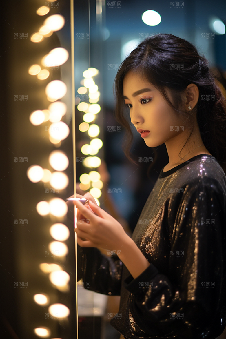 化妆人物造型师美妆肖像