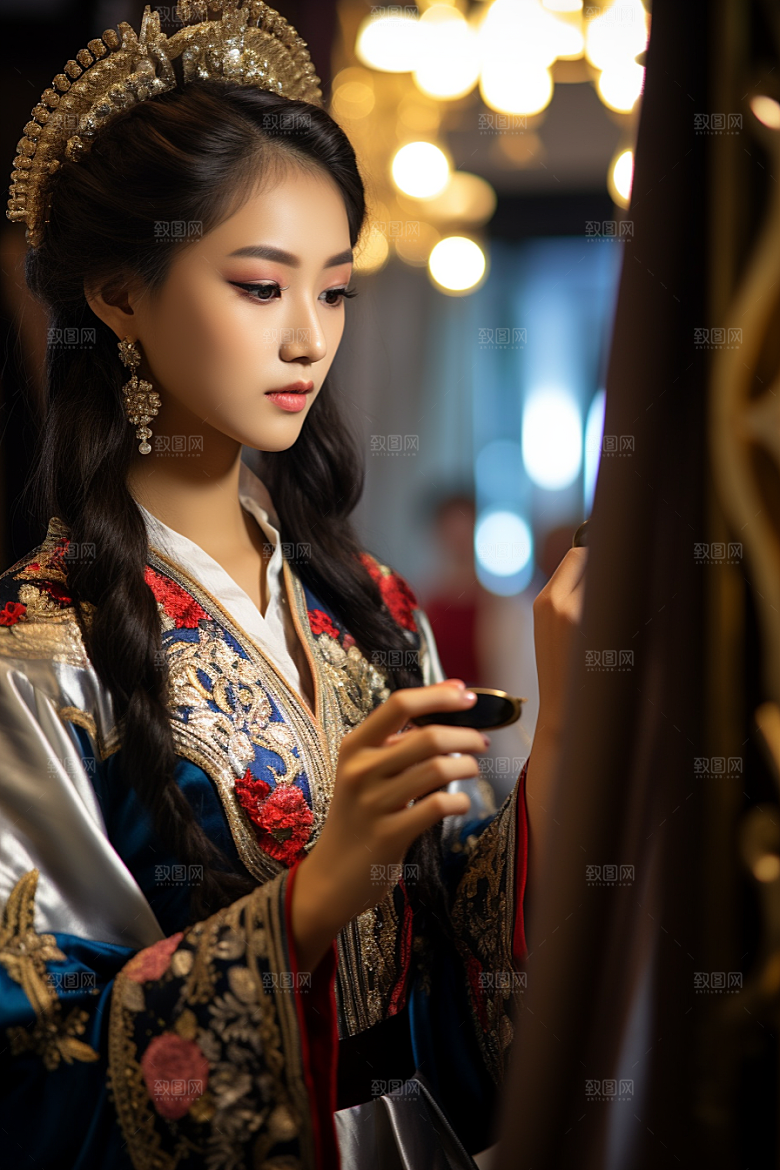 化妆人物美女美妆肖像