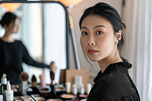 化妆人物美女彩妆肖像