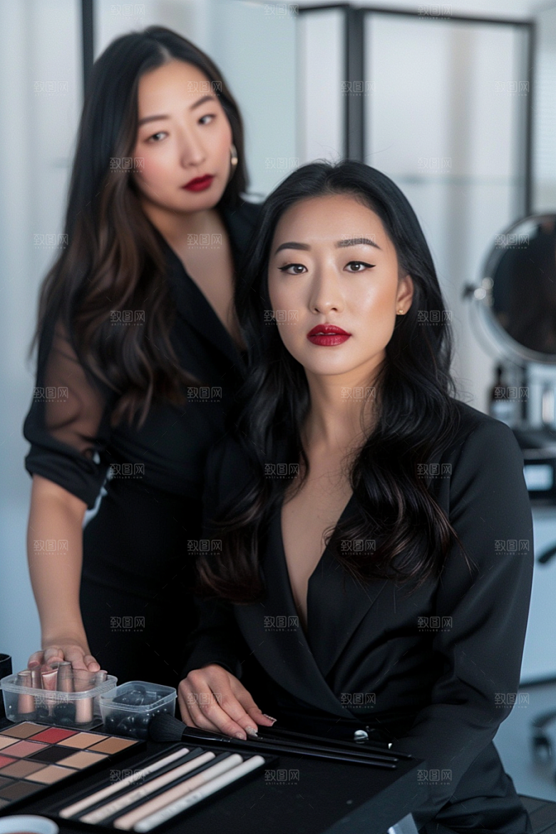 化妆人物彩妆美女肖像