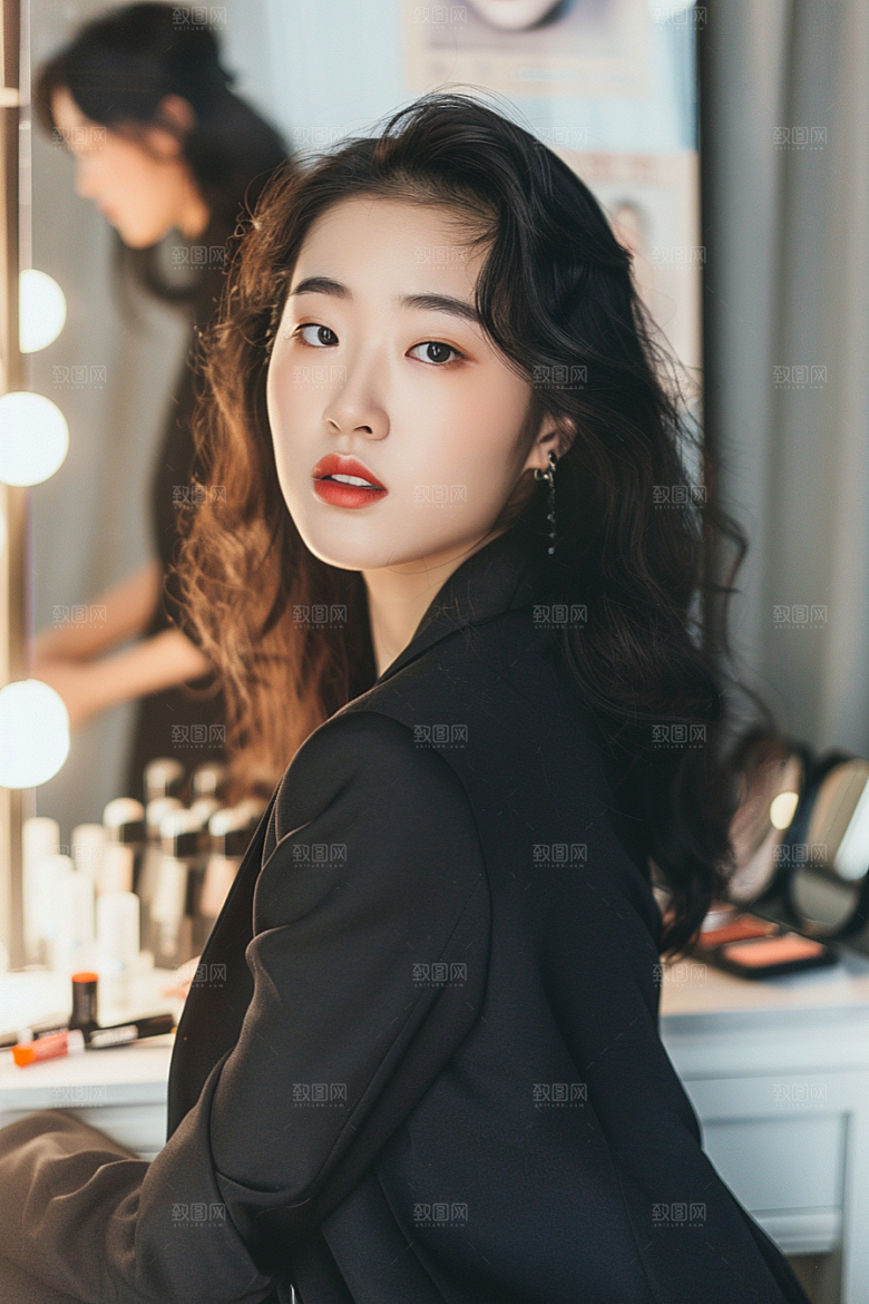 化妆人物妆造造型师肖像