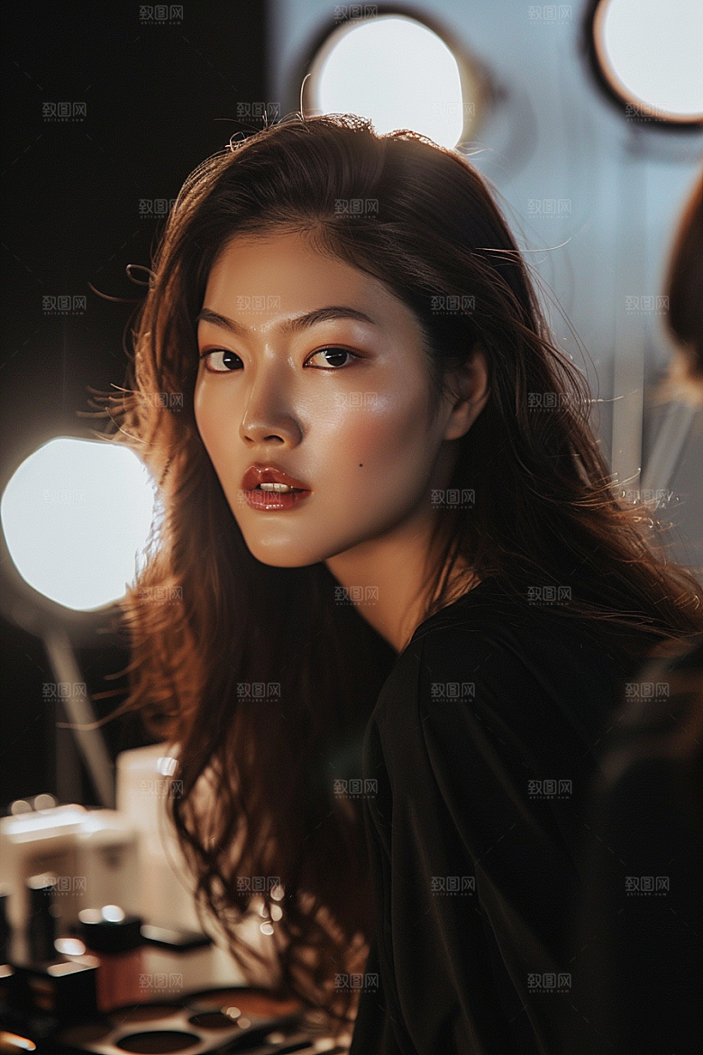 化妆人物彩妆化妆师肖像